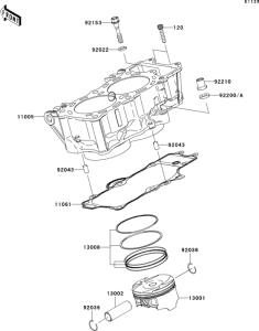 ER650 Цилиндр и поршни