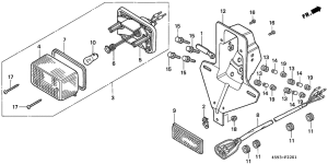 CT110 Taillight unit ass`y