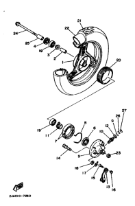 CG50E Переднее колесо