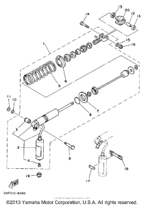 YZ80D Амортизаторы задние