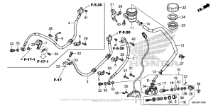 CB1100 (ABS) Задний тормозной цилиндр