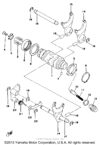 SR500E Переключение скоростей