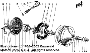 Front hub / brake