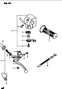 GS1100 Left handle switch