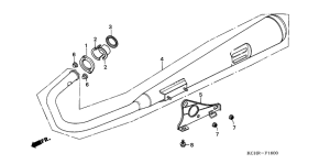 CG125 Глушитель