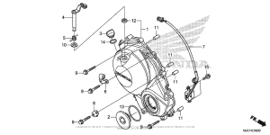 CBR600RR (ABS) Крышка картера правая