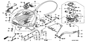 VFR800 Топливный бак