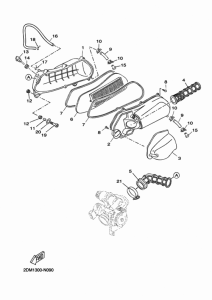 YP125R Впускная система 2