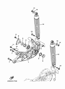 MW125A Rear arm & suspension