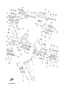 BT1100 Stand. footrest