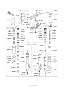VN1700 Передняя вилка