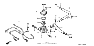 GL1500CD Water pipe + thermostat