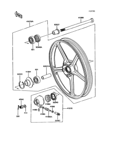 EX305 Переднее колесо