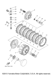 YZ125N1 Сцепление