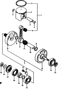 RM500 Вал коленчатый