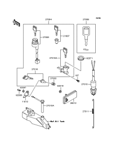 KMX80 Замок зажигания