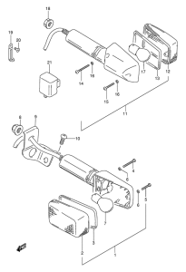 DR125 Поворотники