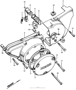 CL450 Крышка картера левая