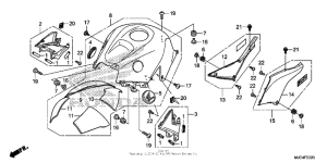 CBR600RR (ABS) Кожух бака