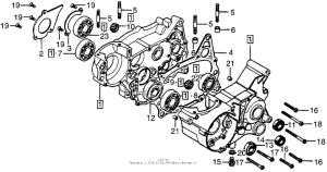 MT125 Картер двигателя