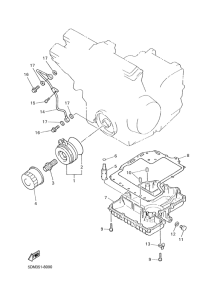 FZS600 Масляный картер