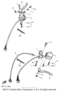 XV535A Рулевые переключатели