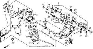 CX500 Задние амортизаторы
