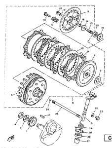 SR125SP Сцепление