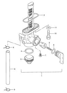 AX100 Топливный кран