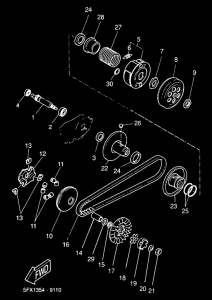 CW50RS Сцепление