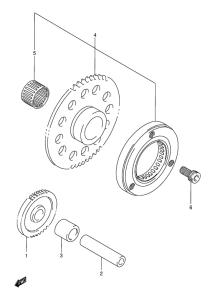 DR200 Муфта стартера