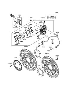 ZX636 Передний тормоз
