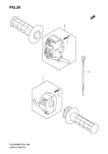 DR125 Рулевой переключатель
