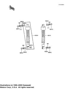 KZ1100 Shock absorbers