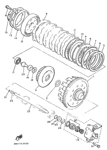 XVZ13TD Сцепление