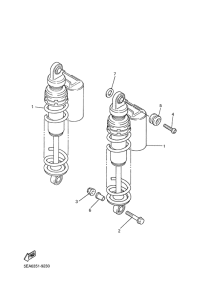 XJR1300SP Задняя подвеска