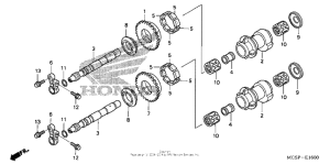 ST1300P (ABS) Балансирный вал