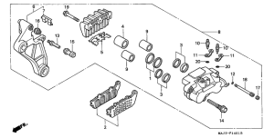 ST1100 (ABS/ TCS) Задний суппорт
