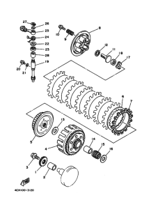 YZ125 YZ125E Бендикс