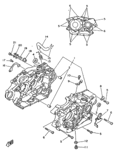 SR250SP Картер двигателя