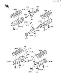 KZ1100 Подножки