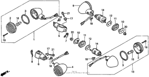 VT1100C2 Задний фонарь
