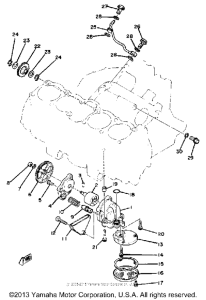 XS1100E Масляный насос