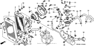 VT750CD Радиатор
