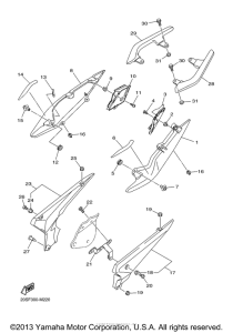 FZ6REB Боковые обтекатели