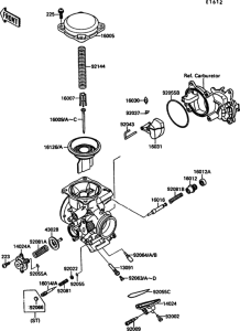 VN1500 Carburetor parts(1 / 2)