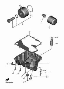 YZF600 Масляный фильтр