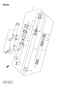 AN400 (ABS) Демпфер передней вилки