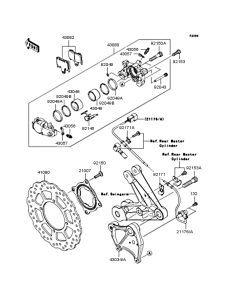 ZG1400 Задний тормоз