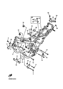 XJ900S Frame comp